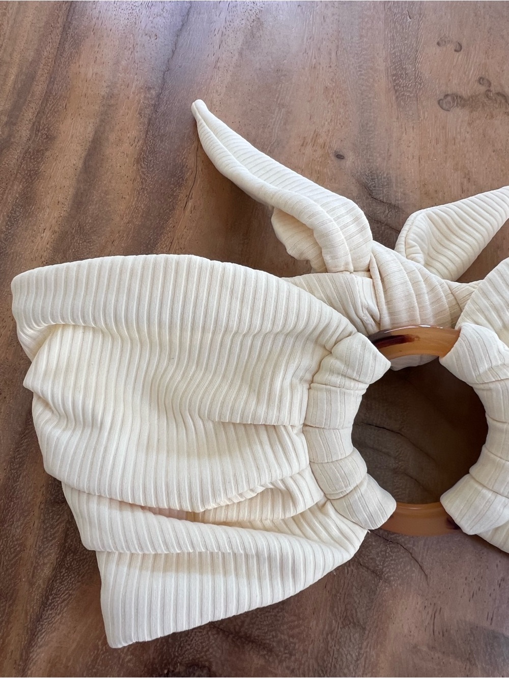 MONTCE cream ribbed Tori bikini - Picture 2 of 5